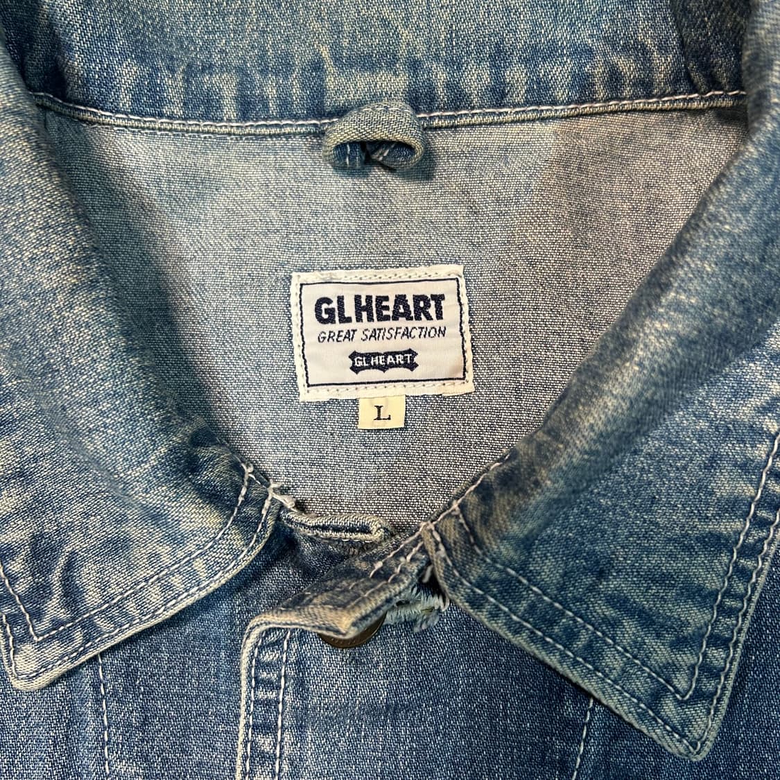 [XL] 00s GL heart 데님 초어 자켓 상품이미지4