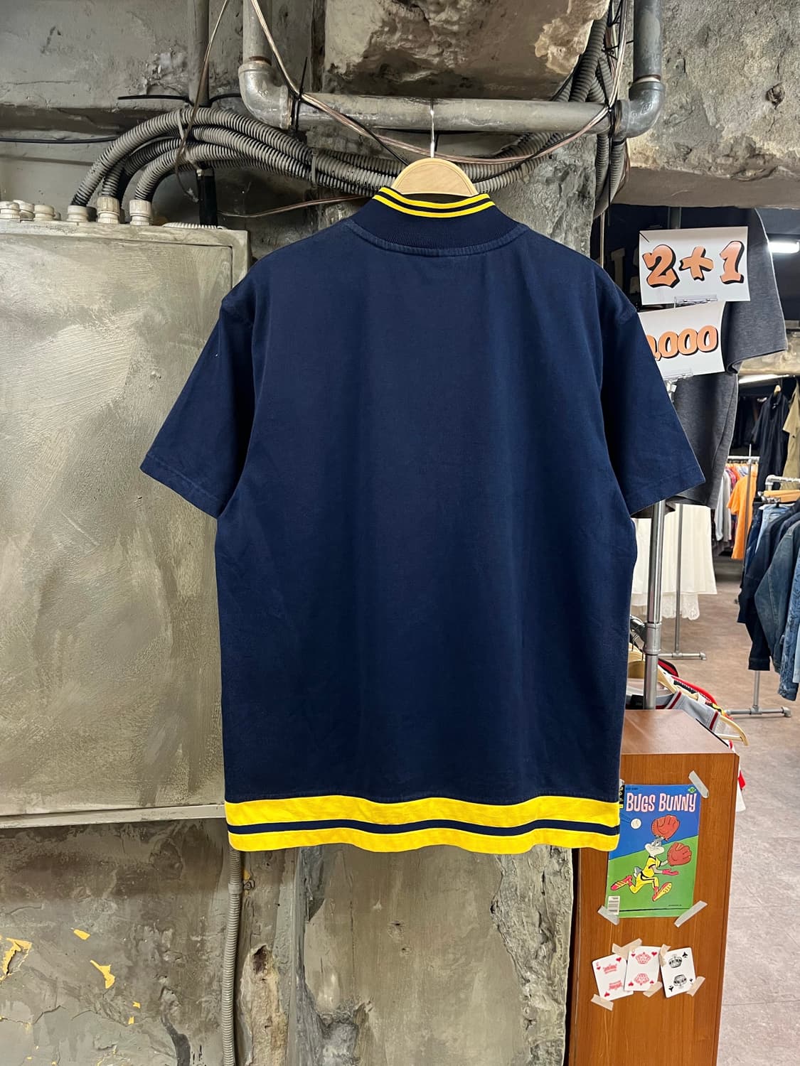 나이키 미시간 울버린스 풋볼팀 웜업 반팔티 네이비 L #csz4054 상품이미지2