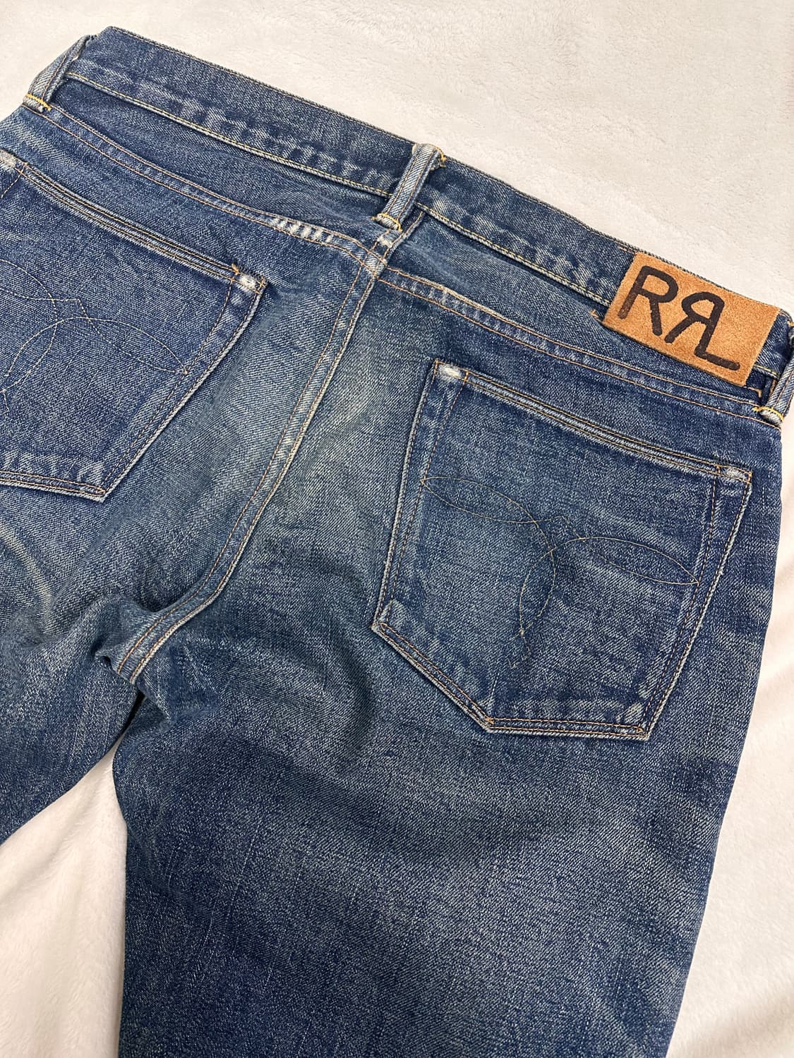 (33x32)RRL 더블알엘 셀비지 데님 팬츠 상품이미지8