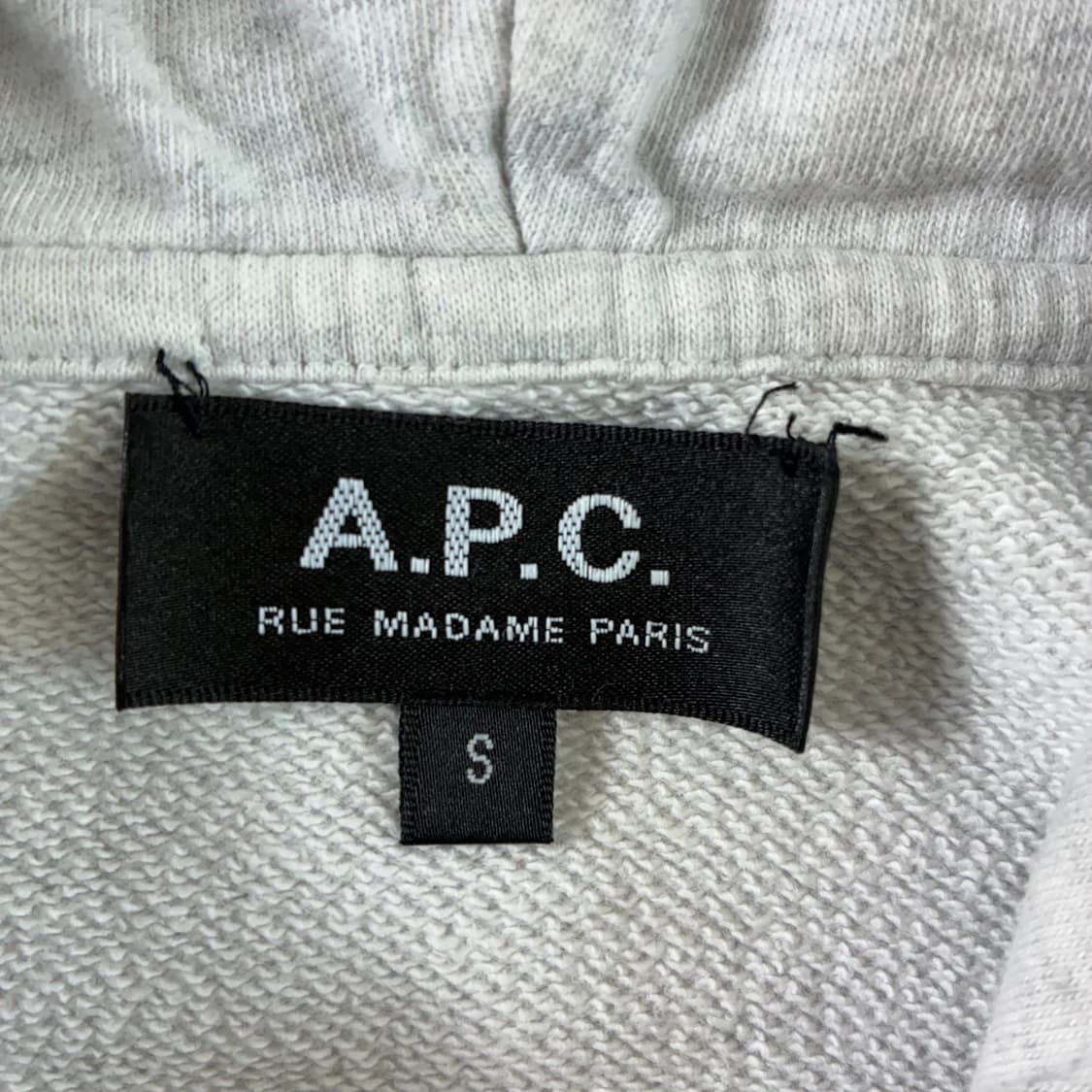 A.P.C 아페쎄 라이트 멜란지 헤비코튼 후드티 상품이미지4