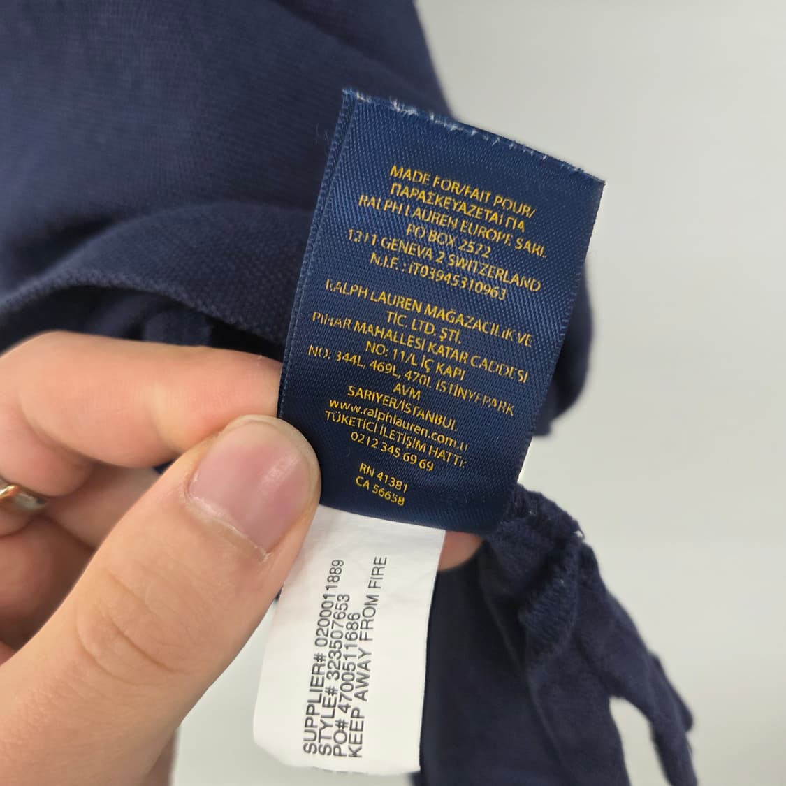 폴로 랄프로렌 네이비 반팔 빅포니 카라티 여m 상품이미지6