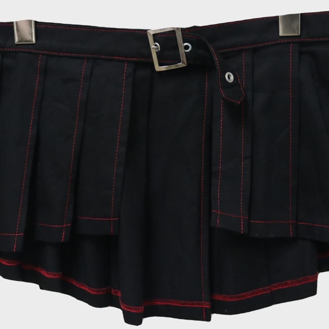 펑크 플리츠 레이어드 스커트 64623 상품이미지5