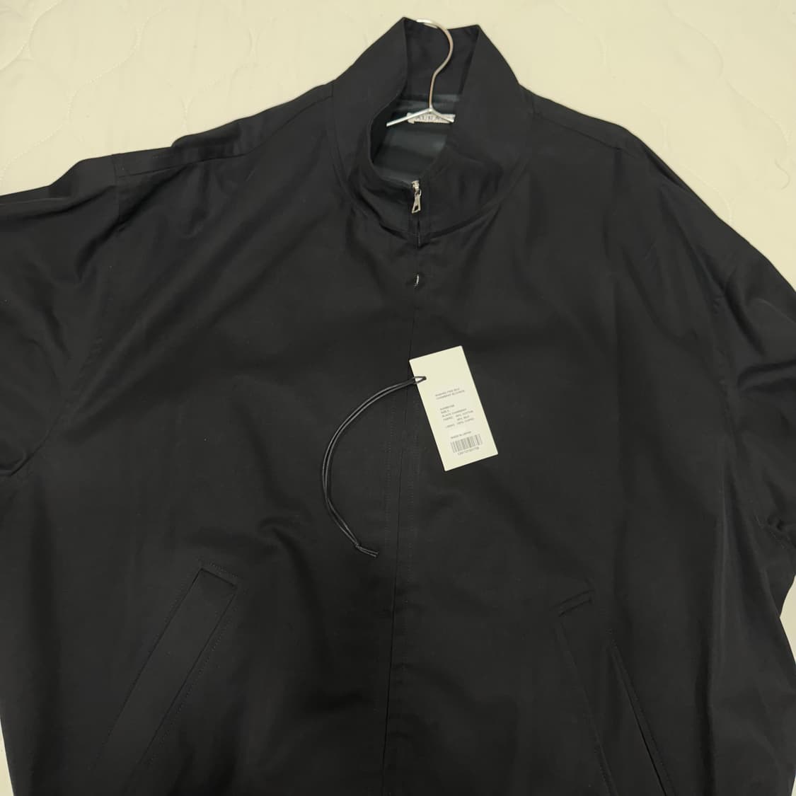 오라리 워시드 핀스 실크 샴브레이 블루종 블랙 5사이즈 상품이미지1