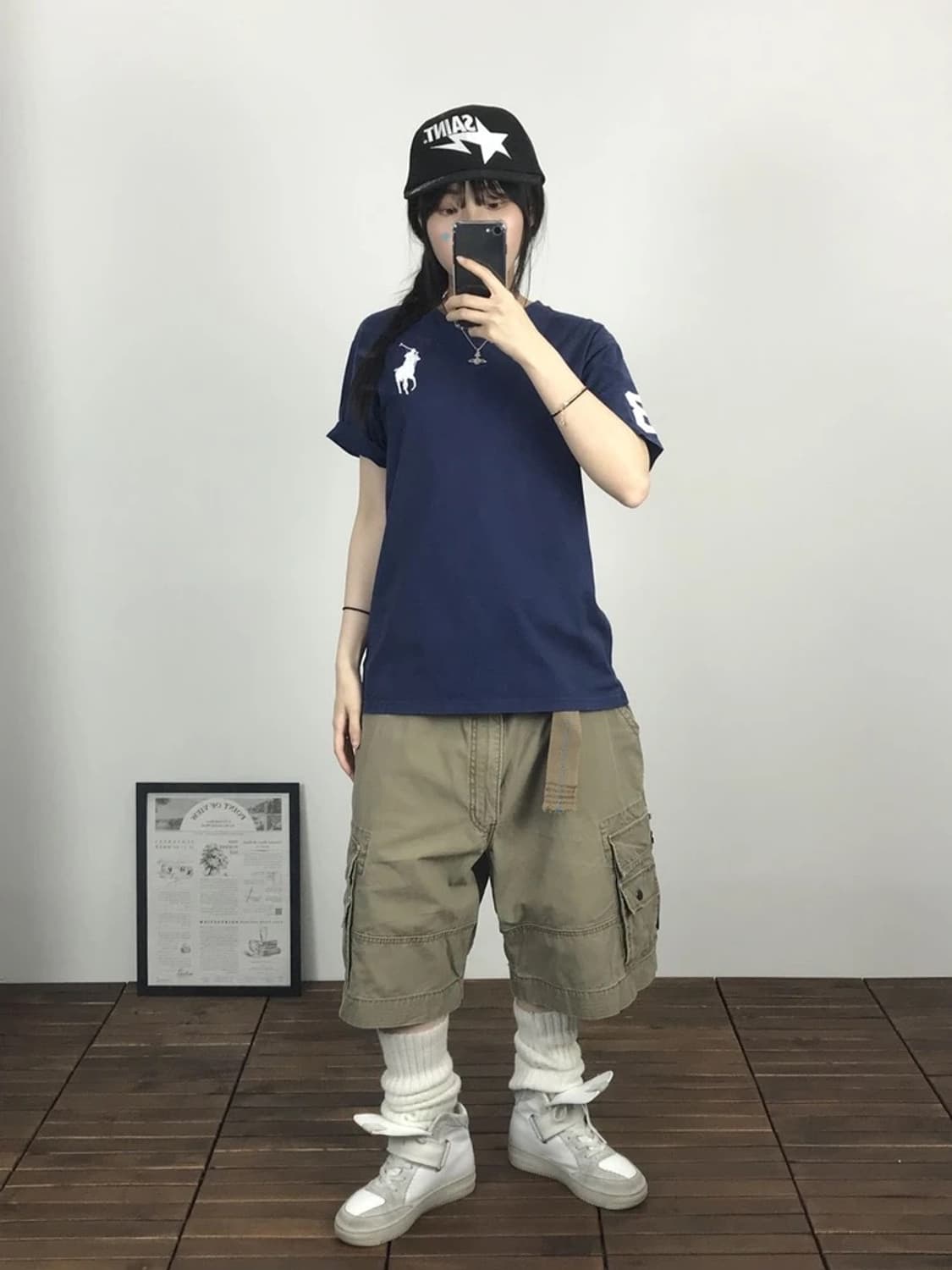 Polo Ralph Lauren Navy Big Pony Tee 상품이미지1