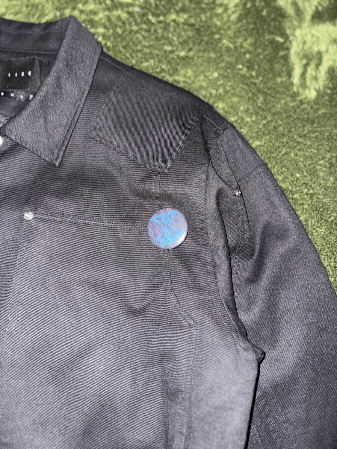 [XL] IISE 이세 21FW 퀼티드 리벳 자켓 블랙 (뱃지 동봉) 상품이미지6