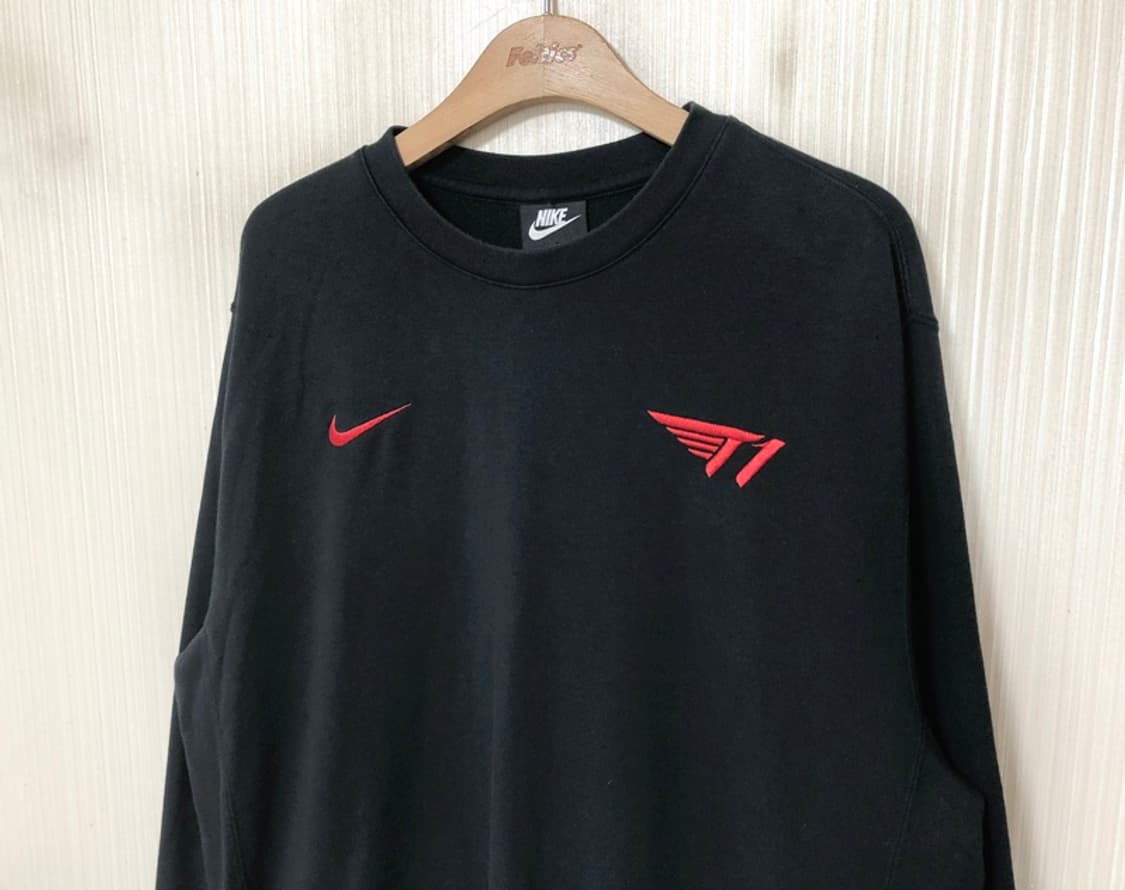 티원(T1) 나이키 클럽 맨투맨티셔츠 블랙 XL(110) 상품이미지6