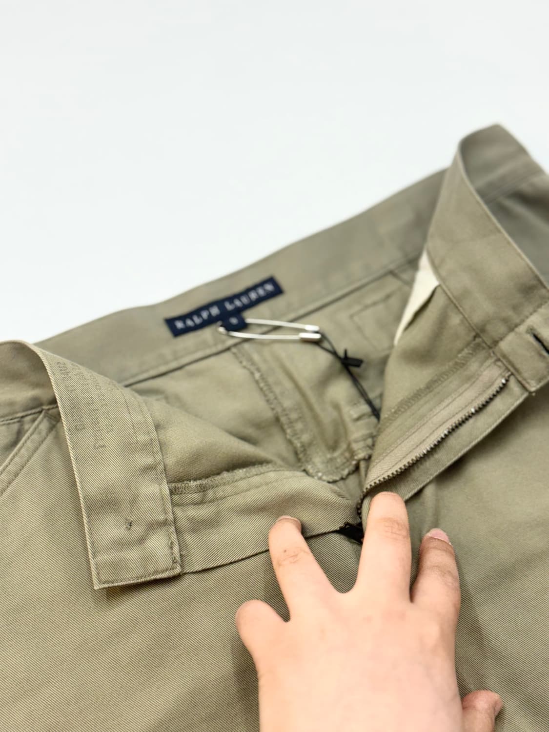 Ralph Lauren 랄프로렌 카키색상 코튼 미디스커트 상품이미지8