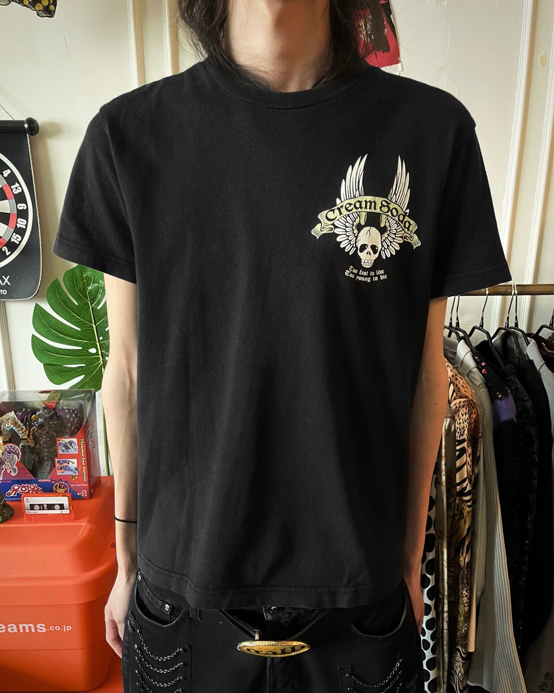 CREAM SODA Vintage Wings Skull T-Shirt 상품이미지3