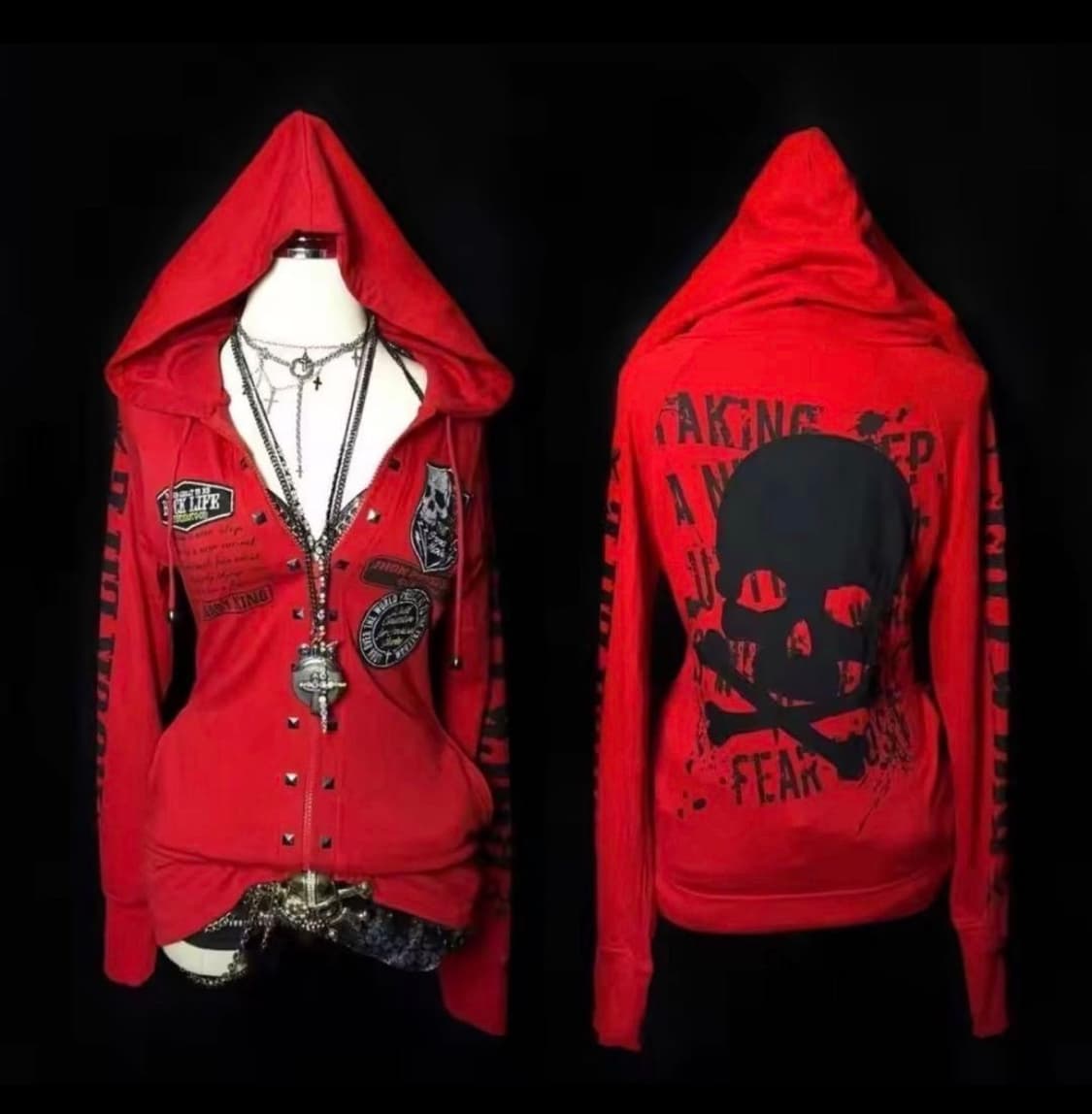 펑크 y2k 후드집업 상품이미지1