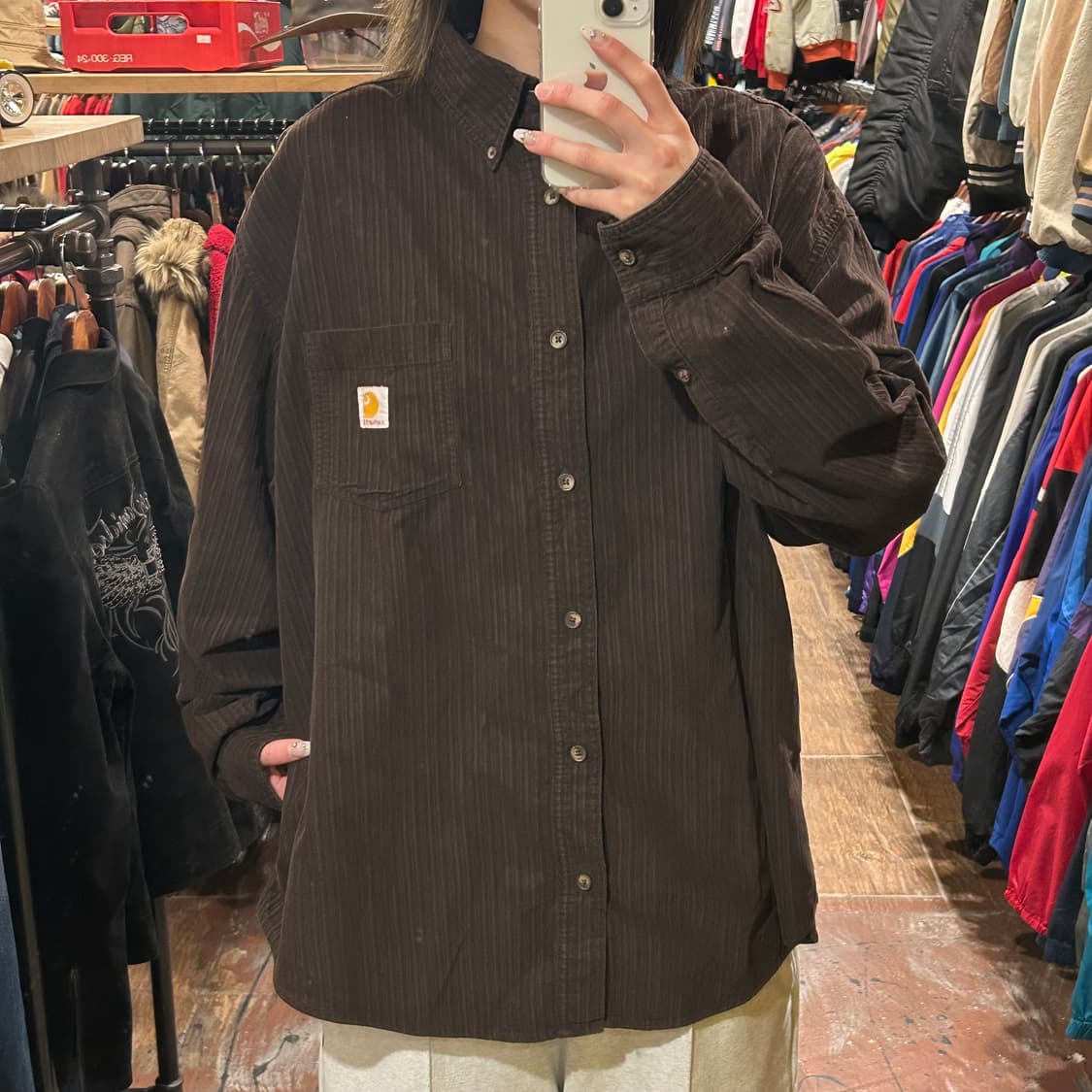[HI] 칼하트 코듀로이 긴팔셔츠 딥브라운 상품이미지2