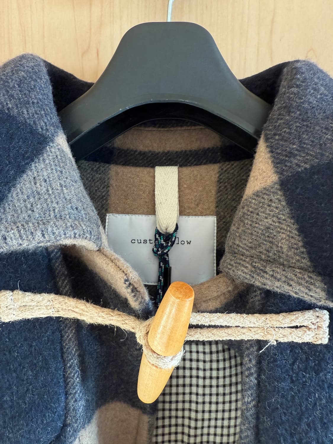 커스텀멜로우 빅체크 더플코트 상품이미지3