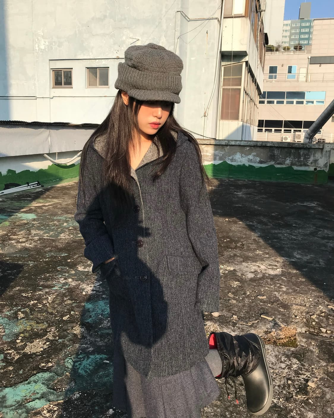 소프트 후드 코트 상품이미지1