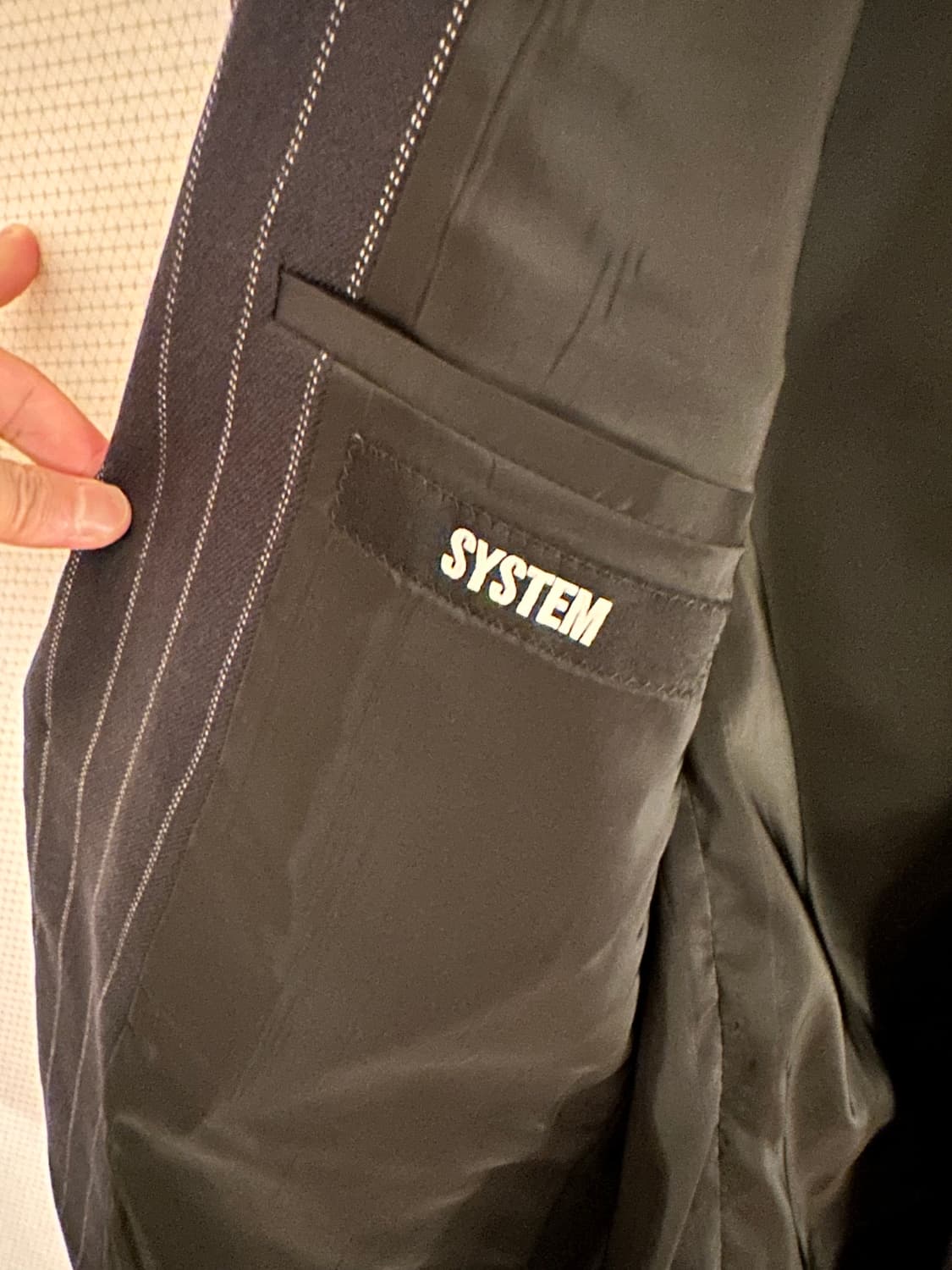 [시스템] 남성 스트라이프 블레이저 자켓  상품이미지3