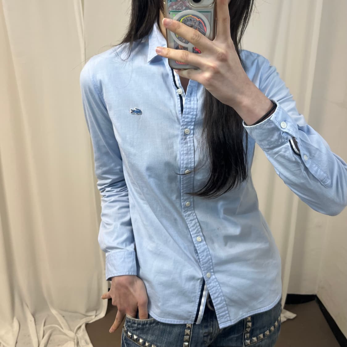 Lacoste sky blue shirt   상품이미지3