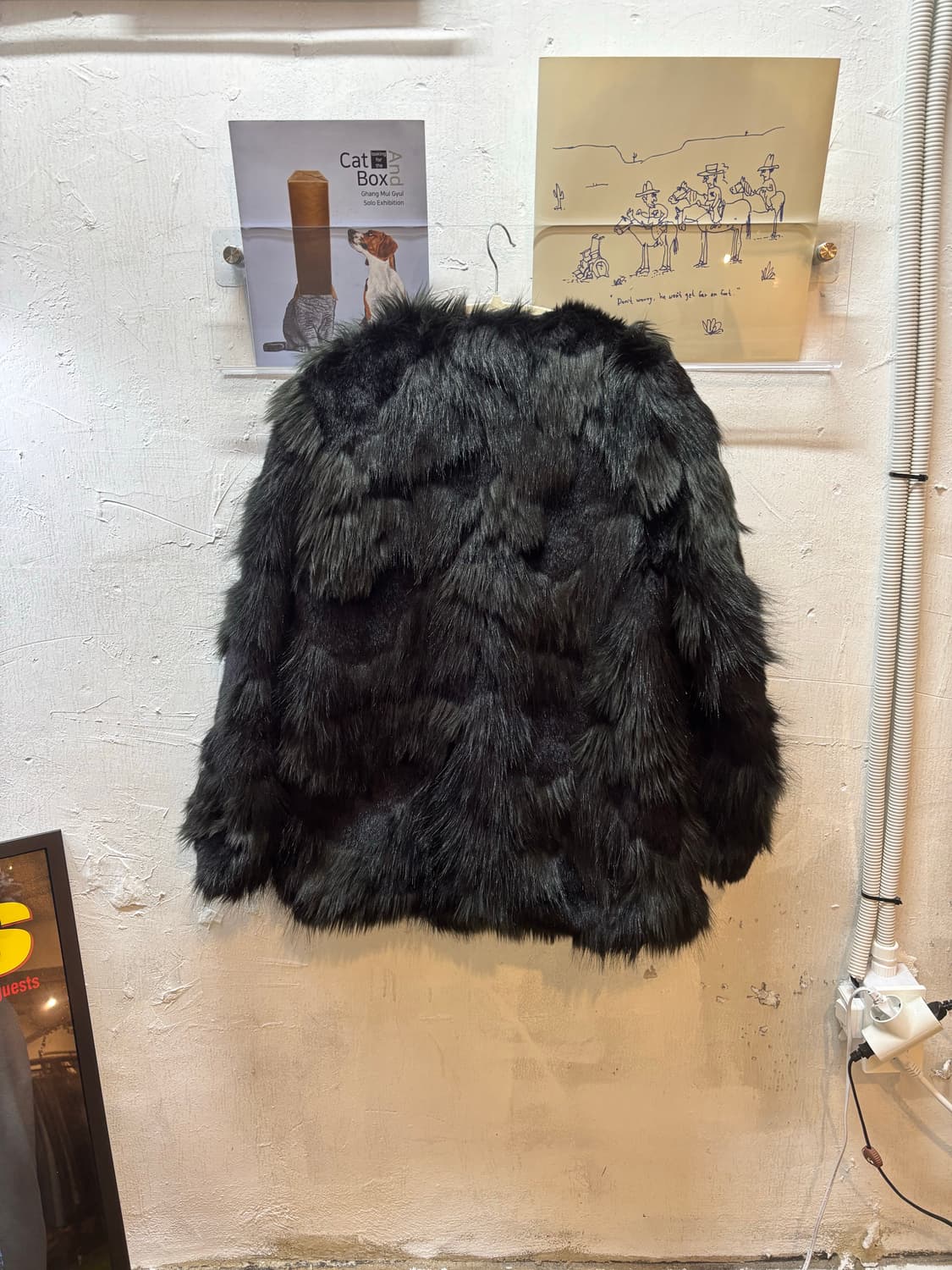 블랙 퍼 자켓 상품이미지7