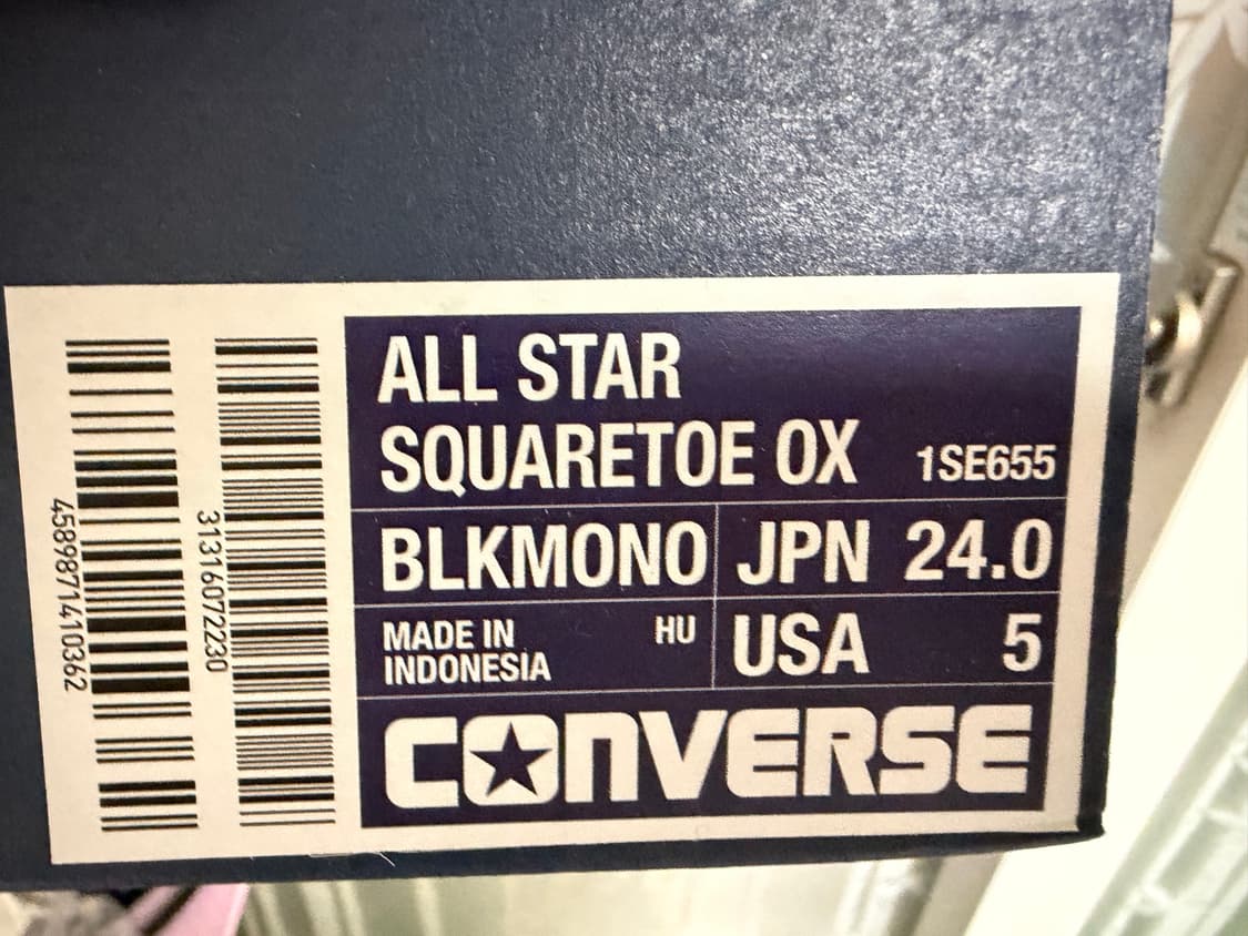 All Star SQUARETOE OX컨버스 올스타 스퀘어토 240 상품이미지2