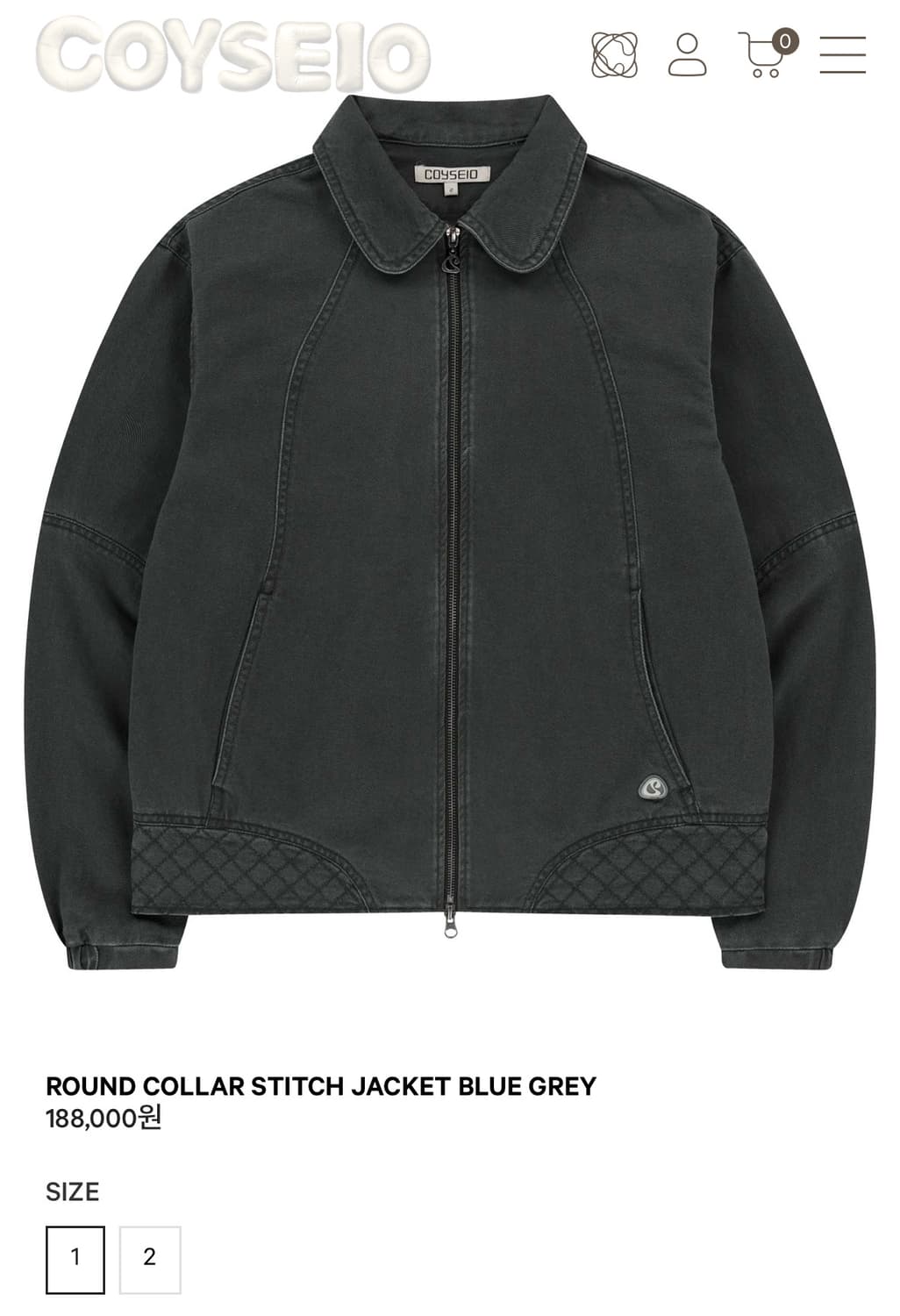 코이세이오 ROUND COLLAR STITCH JACKET 상품이미지1