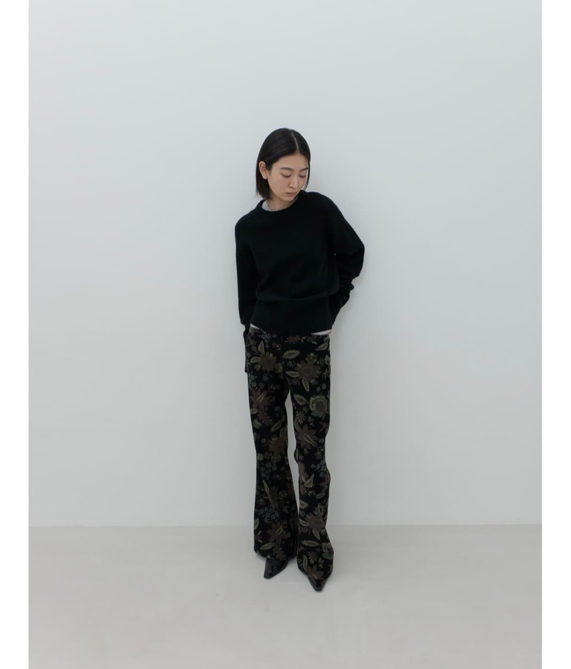 GBH 어패럴 플라워 코듀로이 골덴 부츠컷 팬츠 캐피탈 상품이미지2