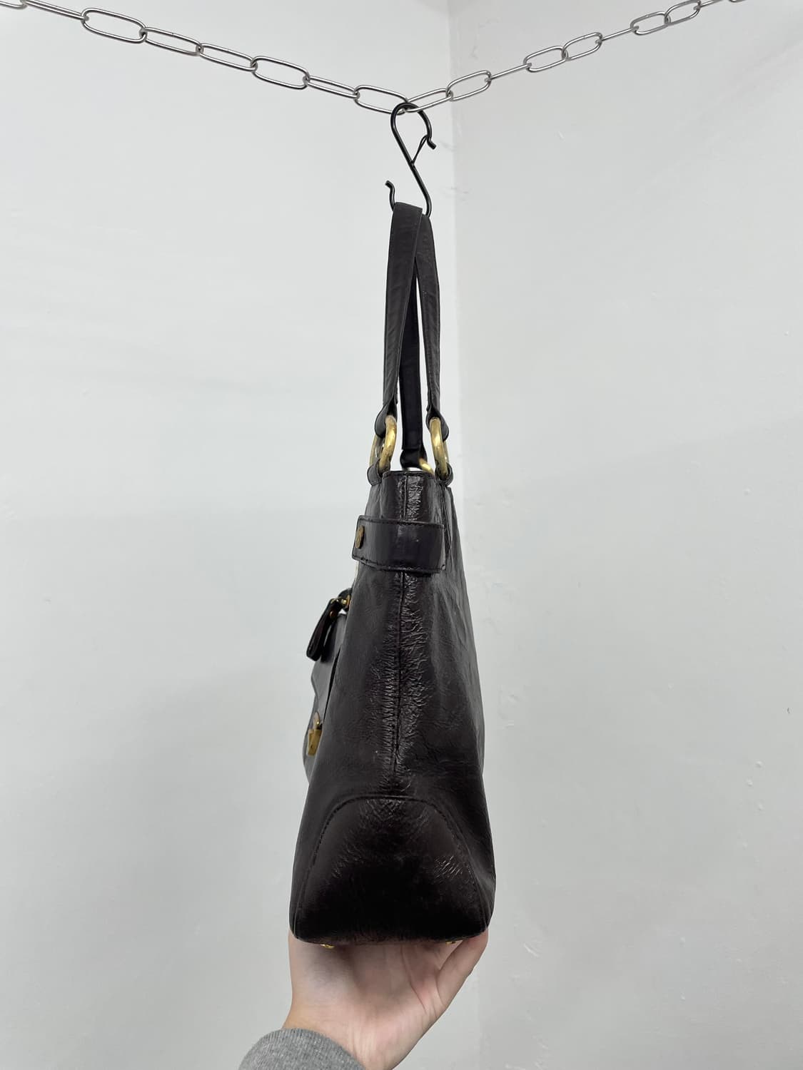 mcm 금장 포켓 숄더백 상품이미지8