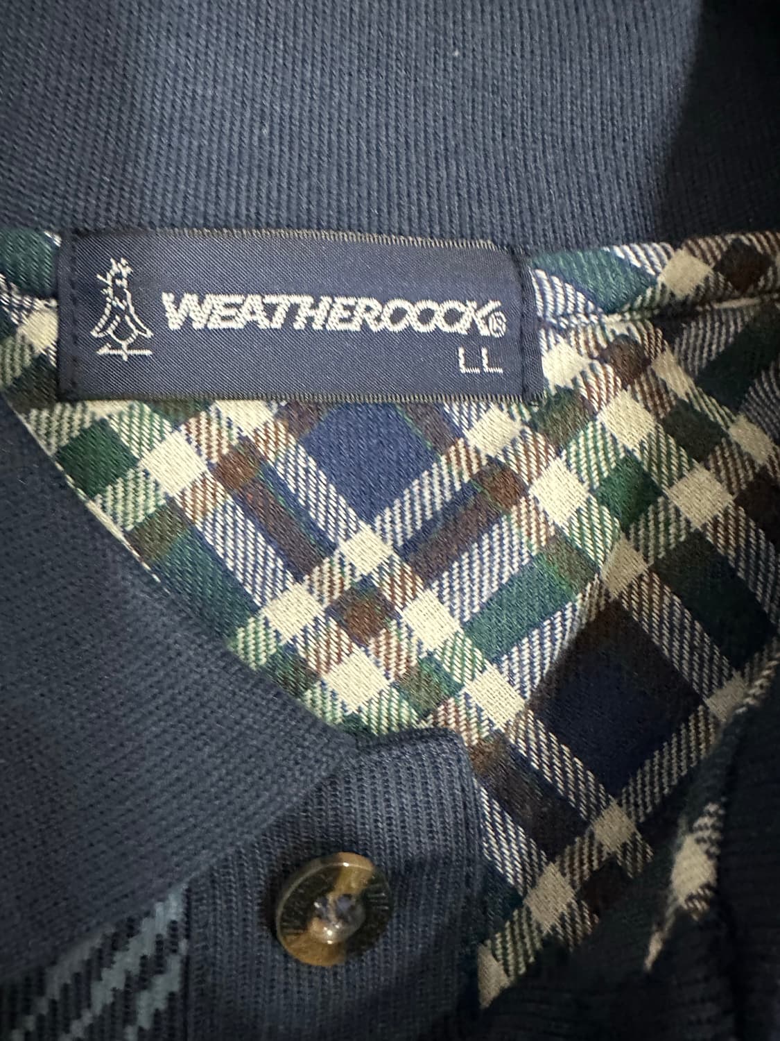 WEATHERCOCK 클래식 체크 골프웨어 긴팔 XL 새제품 상품이미지4