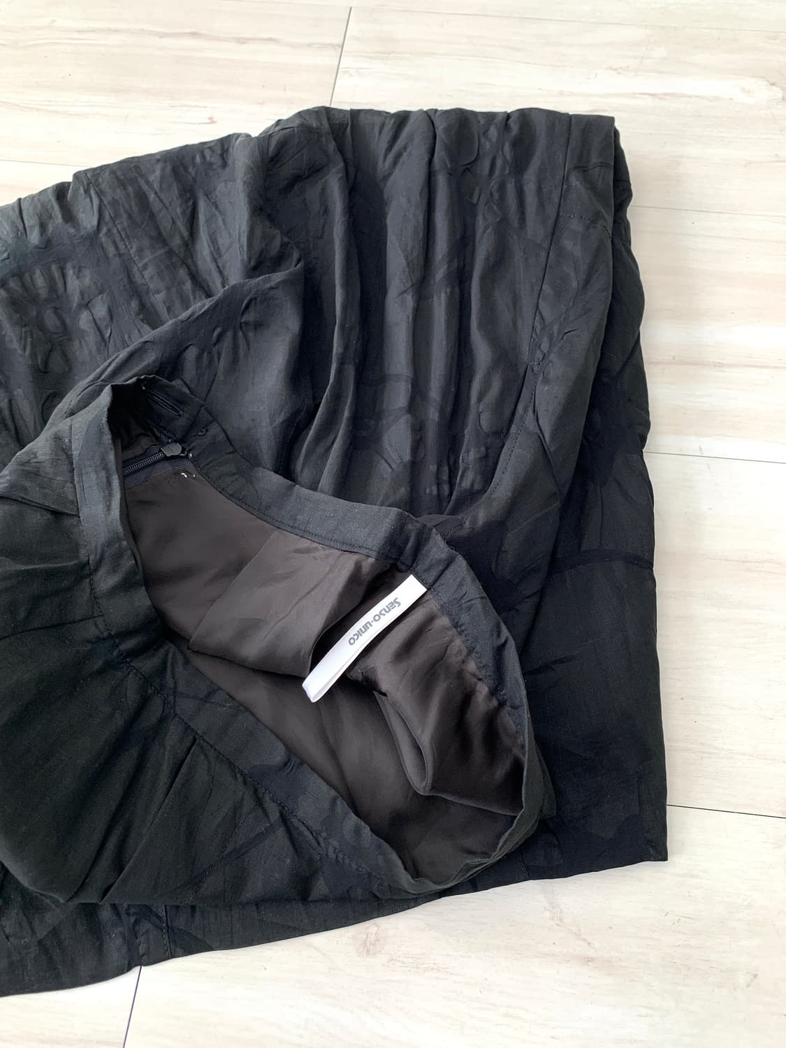 Sensounico Avant-Garde Black Long Skirt 상품이미지9