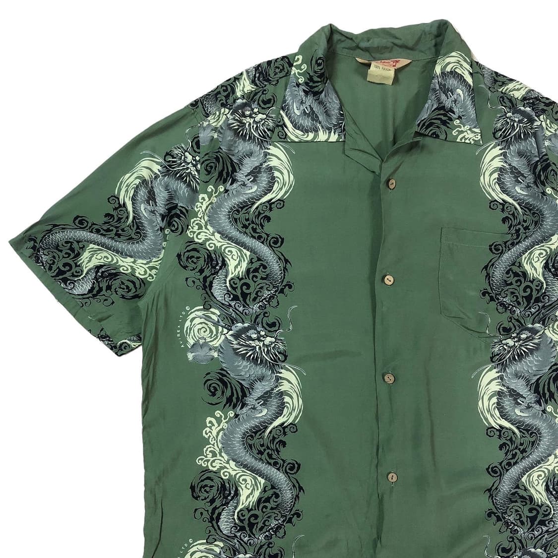 [XXL] 아비렉스 용 프린트 레이온 하와이안셔츠  상품이미지4