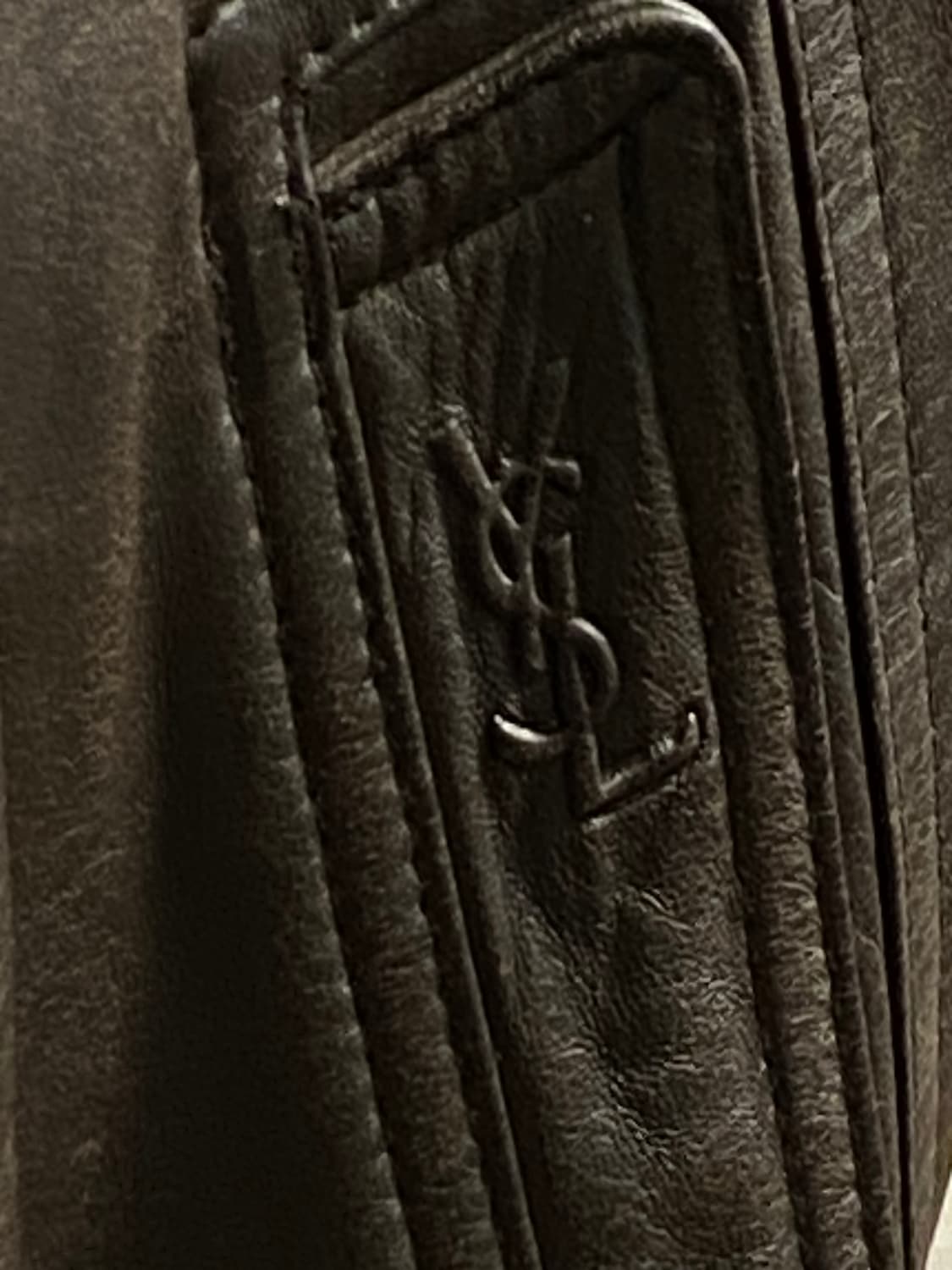 입생로랑 퍼 카라 레더 자켓 상품이미지6