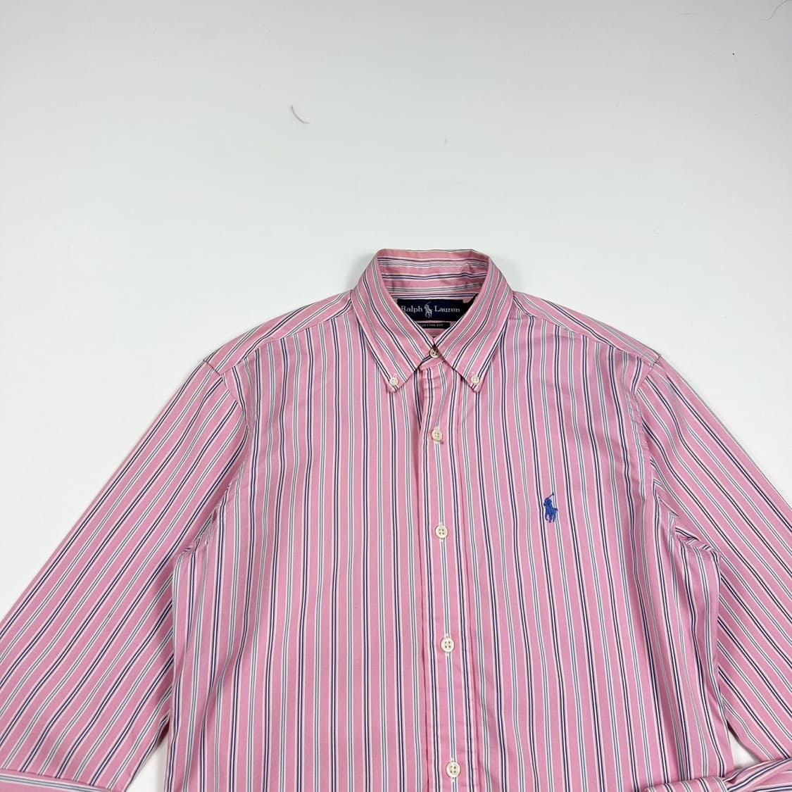 폴로 랄프로렌 포니 스트라이프 핑크 셔츠 (XS 여성추천) 상품이미지1