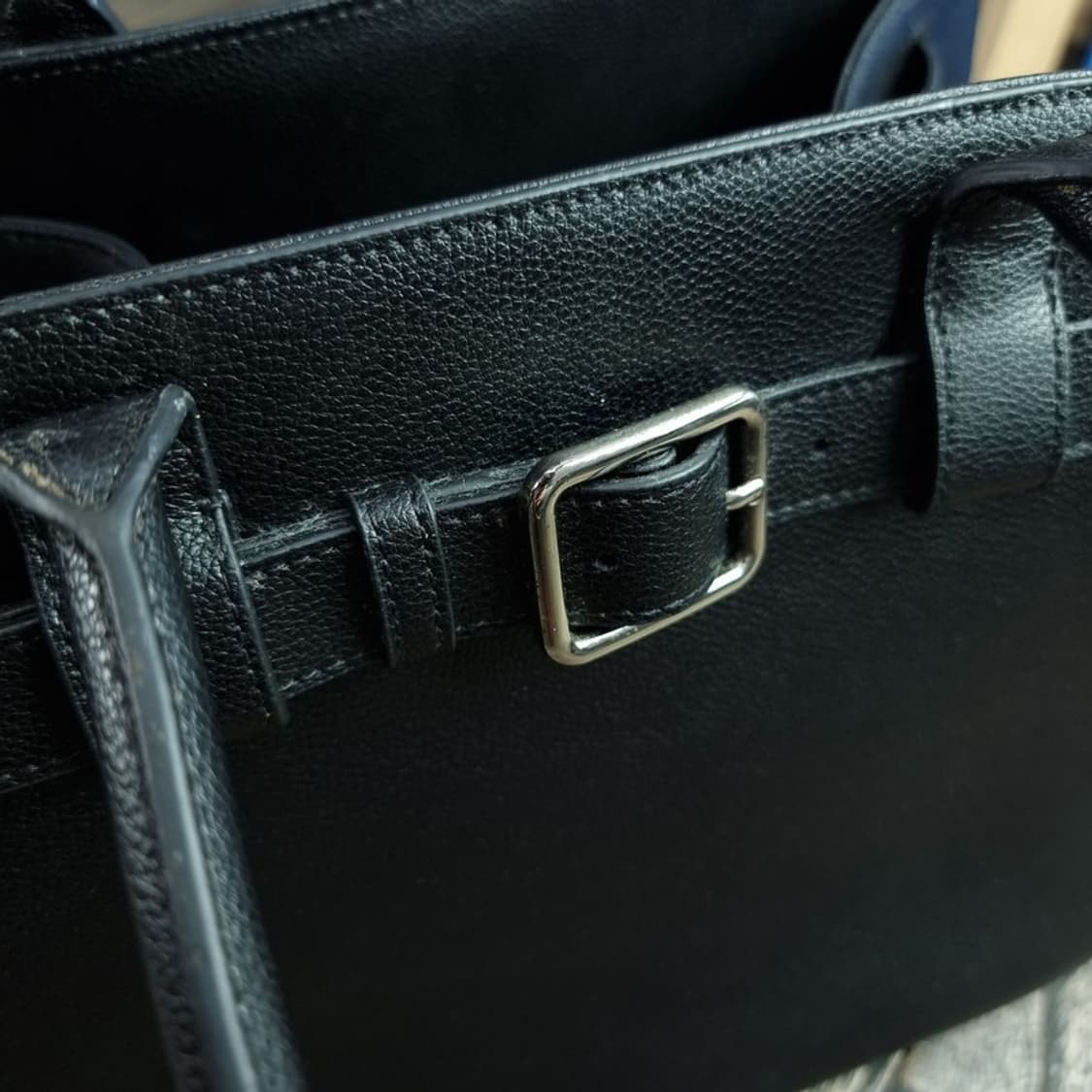 [던스트] 버클 레더 토트백 라지 블랙 M20113 상품이미지7