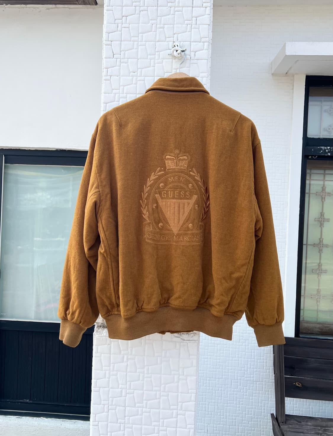 90s 게스 울 바시티 자켓 상품이미지1