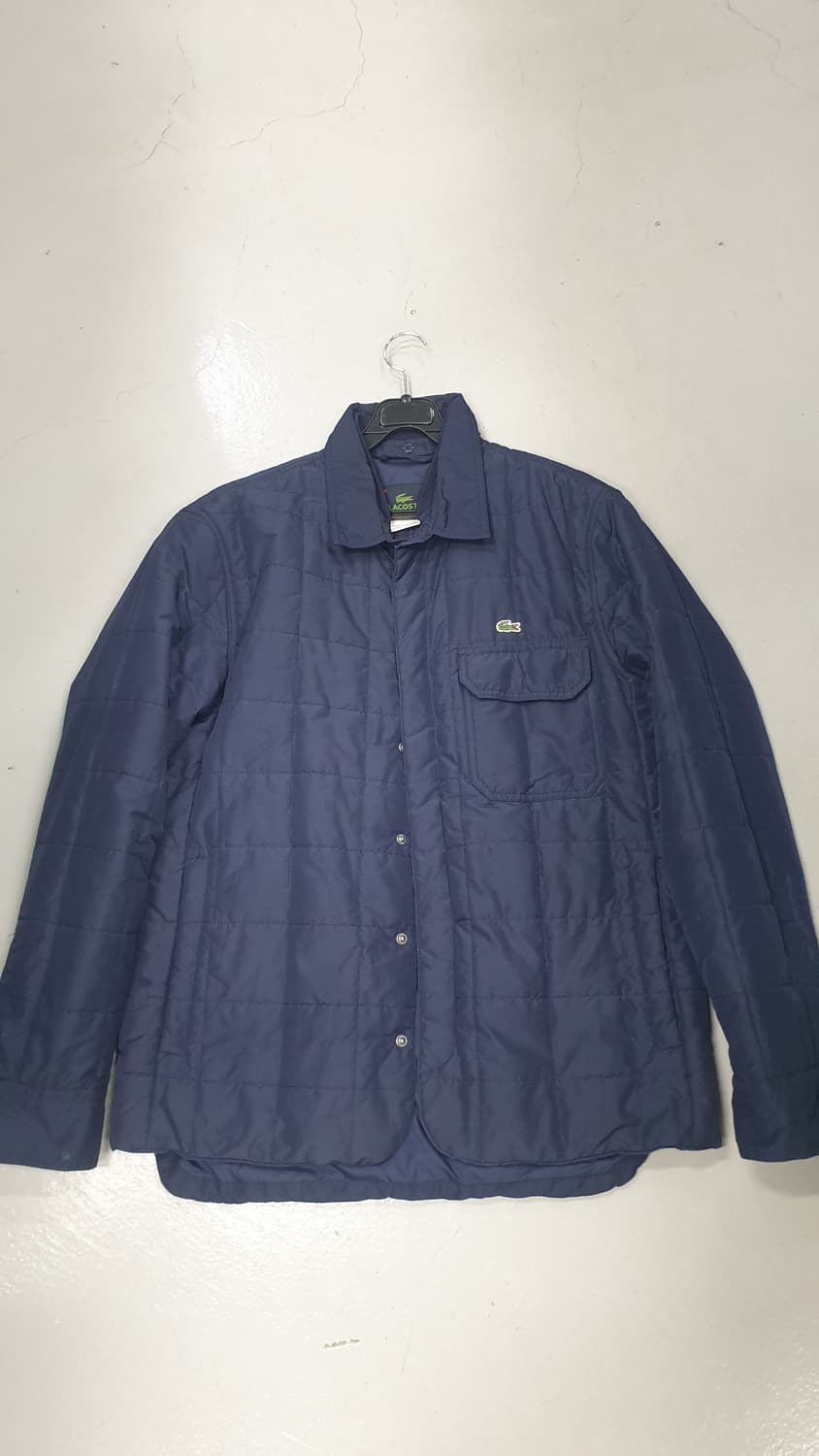 라코스테 퀼팅 셔츠형 자켓 네이비 50 상품이미지1