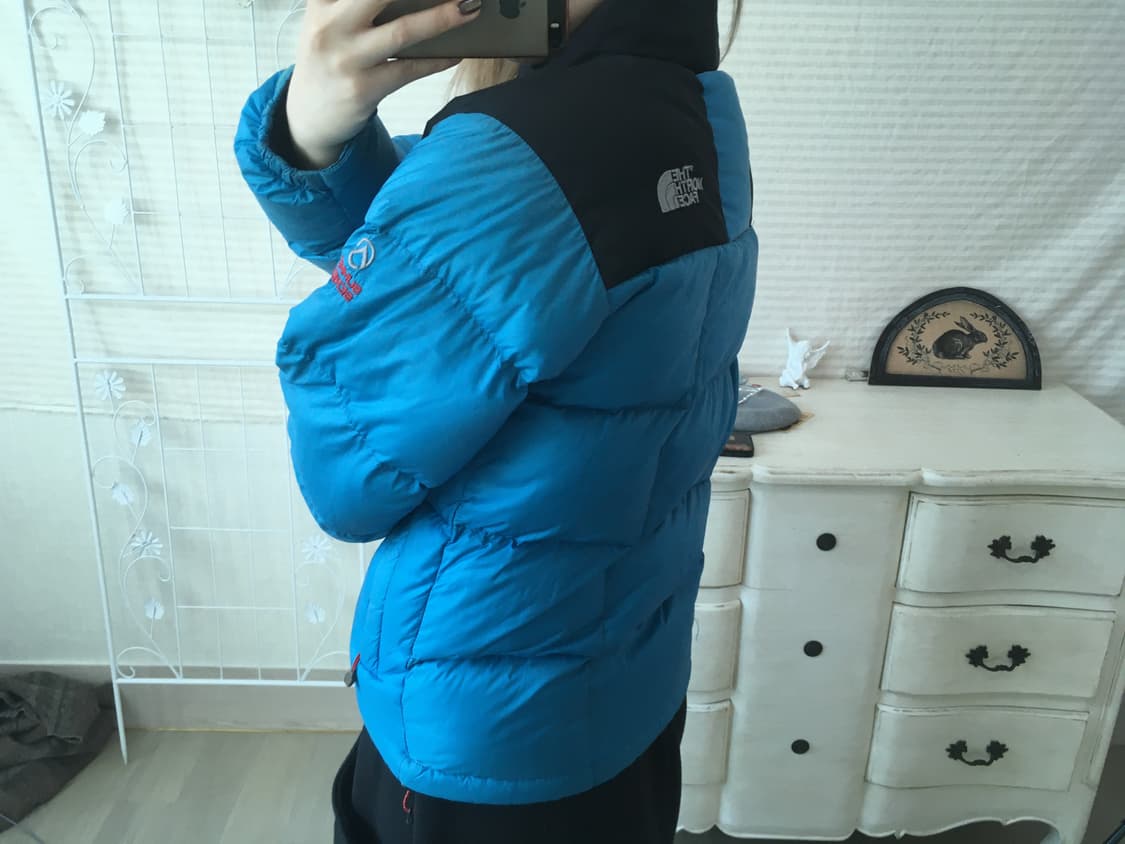 노스페이스 눕시 블루 패딩 800 상품이미지3
