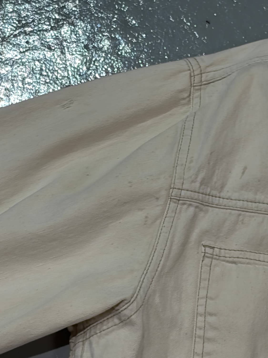 랭글러(Wrangler) HERO 빈티지 코튼 데님 화이트 셔츠 상품이미지7