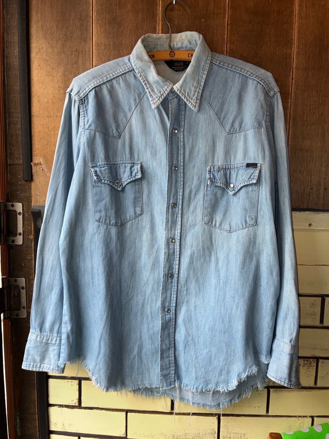 1980s Sears Western Wear Denim Shirt 상품이미지1