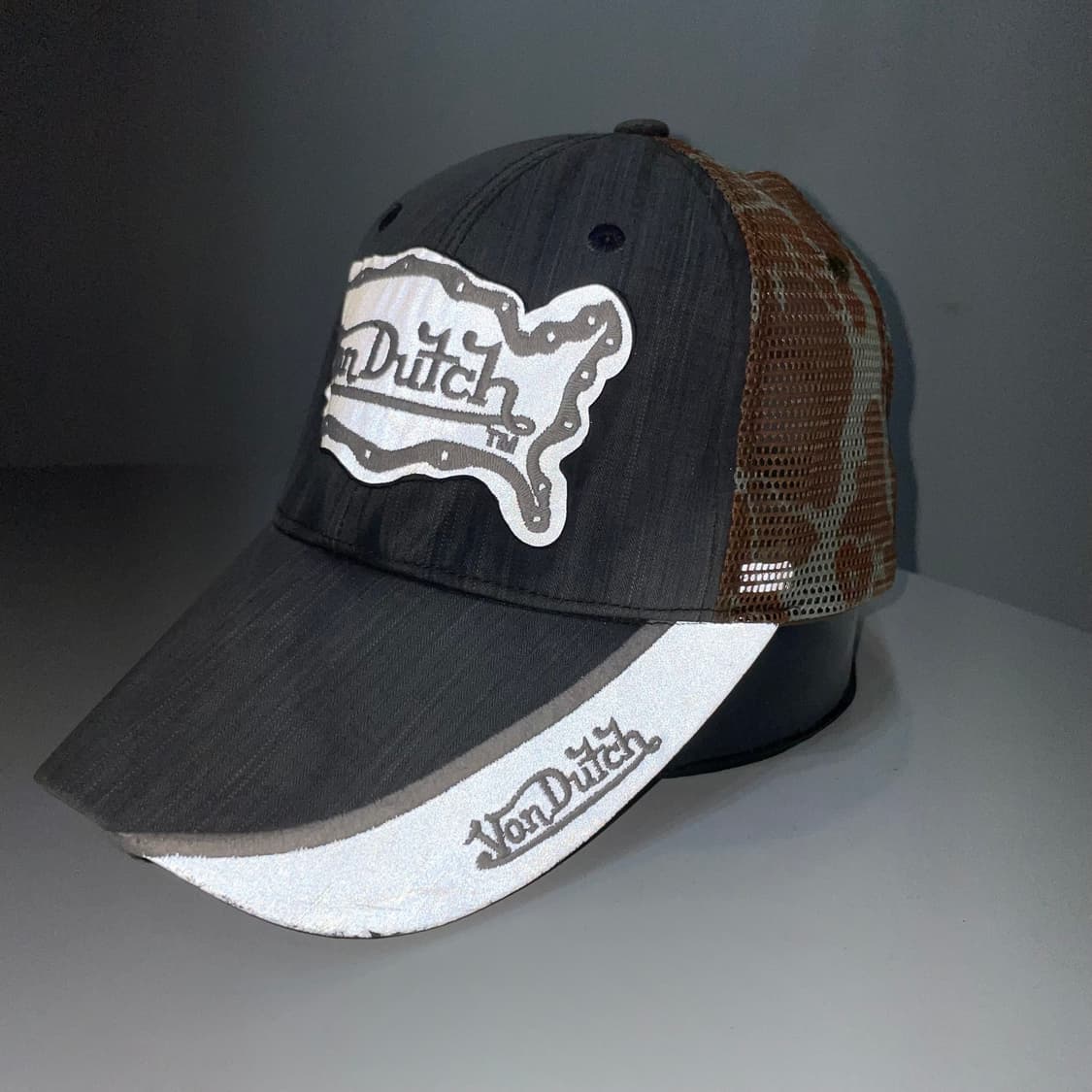 Von dutch 본더치 Y2K 리플렉티브 카모 볼캡 상품이미지4