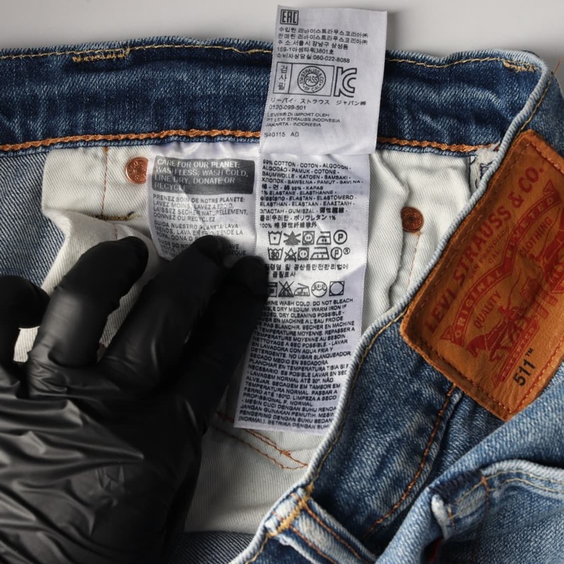 리바이스 511 슬림 스트레이트 중청 데님 팬츠 29 상품이미지7