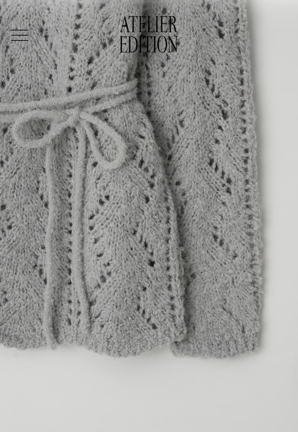 아뜰리에 에디션  Skashi Round Knit (light gray) 상품이미지4