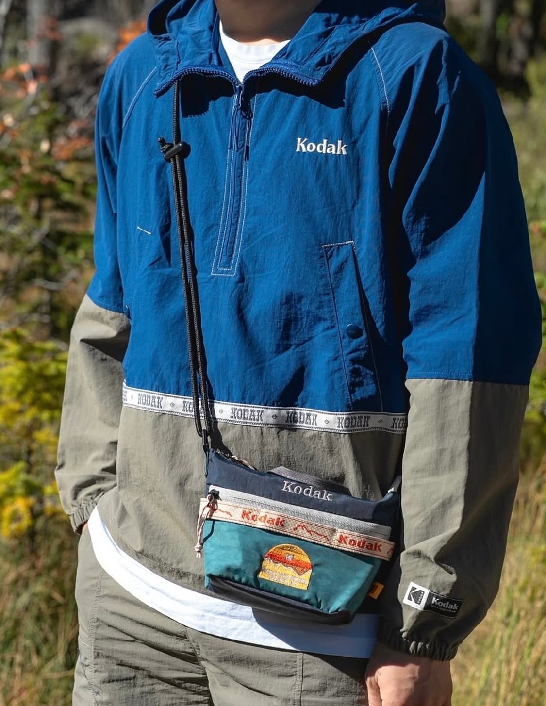 코닥 씨너리 컬러블럭 아노락 블루 상품이미지5