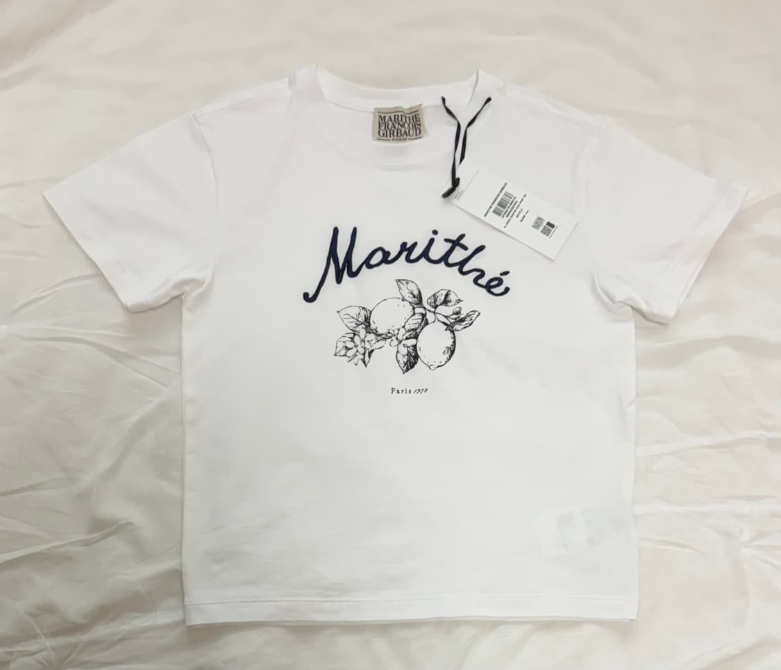 [새 상품] 마리떼 레몬 크롭 반팔티 s 상품이미지1