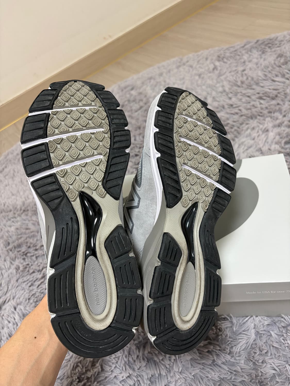 뉴발란스990v4 그레이 260사이즈 새상품 상품이미지5