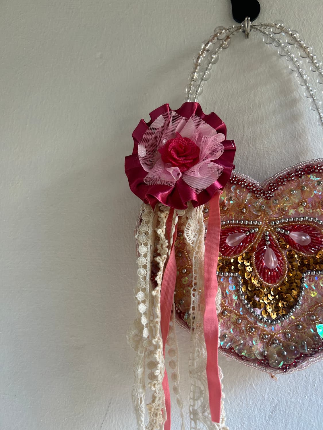 로제트 비즈가방 상품이미지2