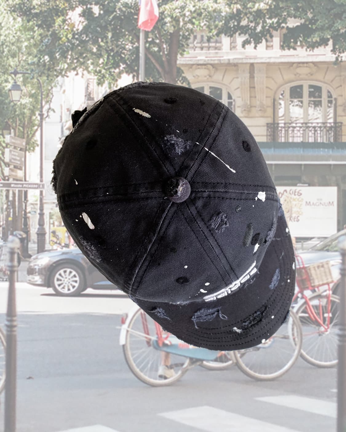 아디다스 디스트로이드 페인팅 빈티지 볼캡 모자 상품이미지3