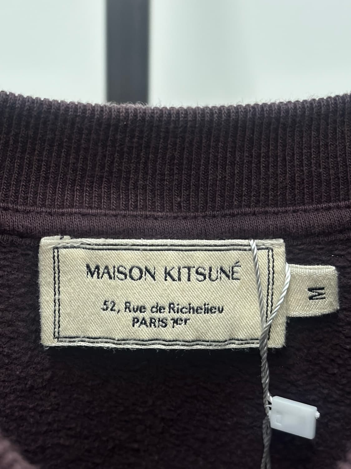 메종키츠네 폭스헤드 마룬 맨투맨  상품이미지5