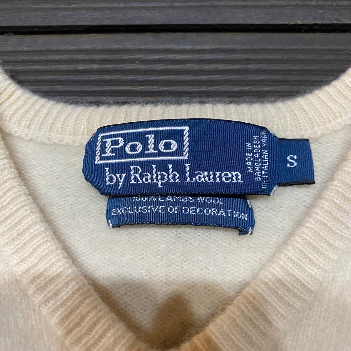 폴로 화이트 니트 상품이미지3