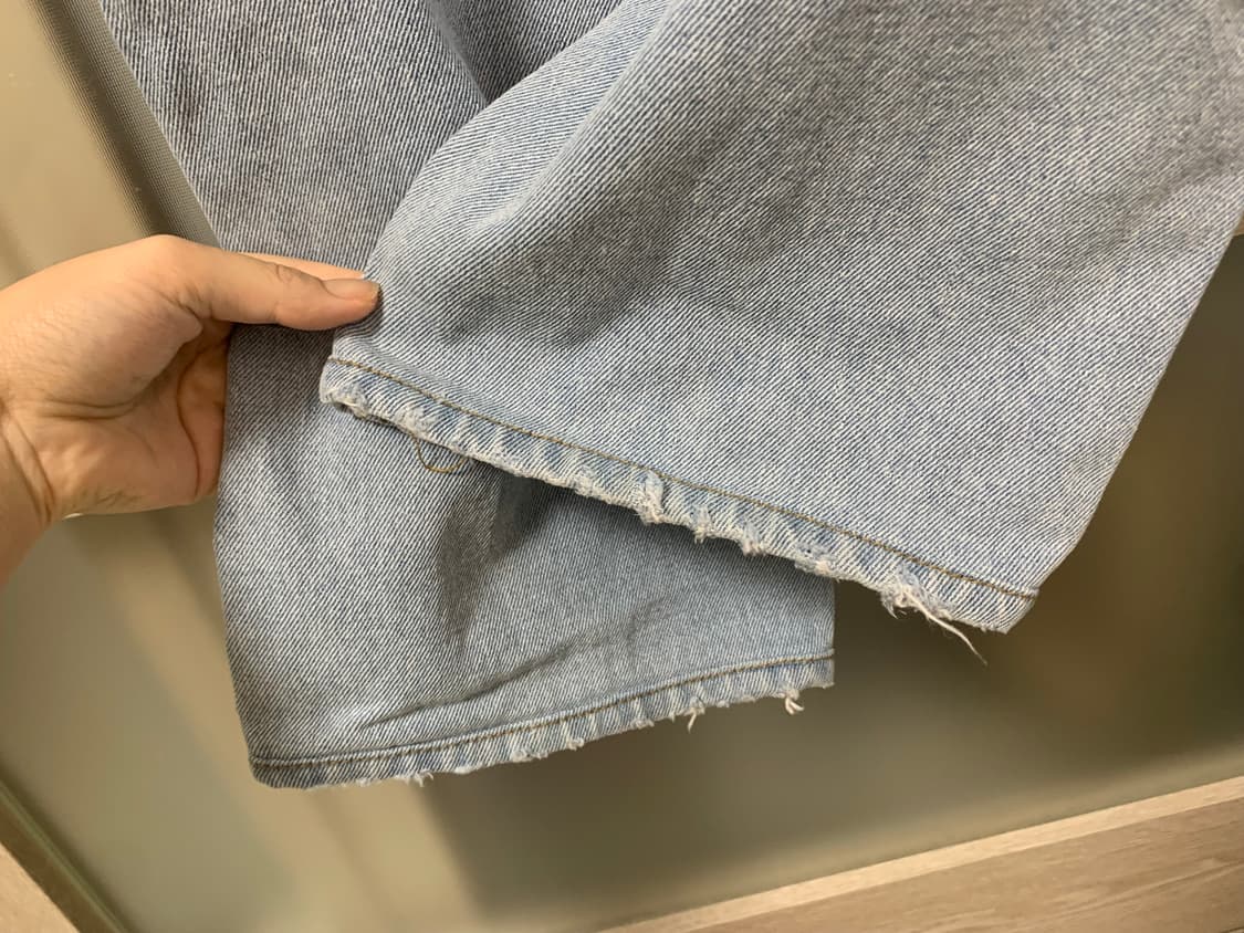 쉬이즈큐트 버디 데님 라이트블루 1사이즈 (기장수선) 상품이미지10