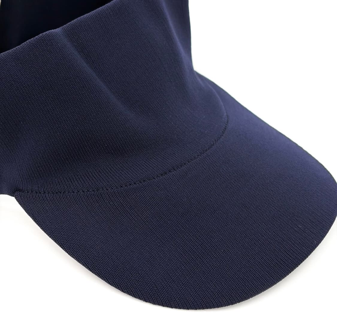 [S] 미우미우 여성 자수 로고 드릴 25ss 선바이저 썬캡 모자 네이비 상품이미지6