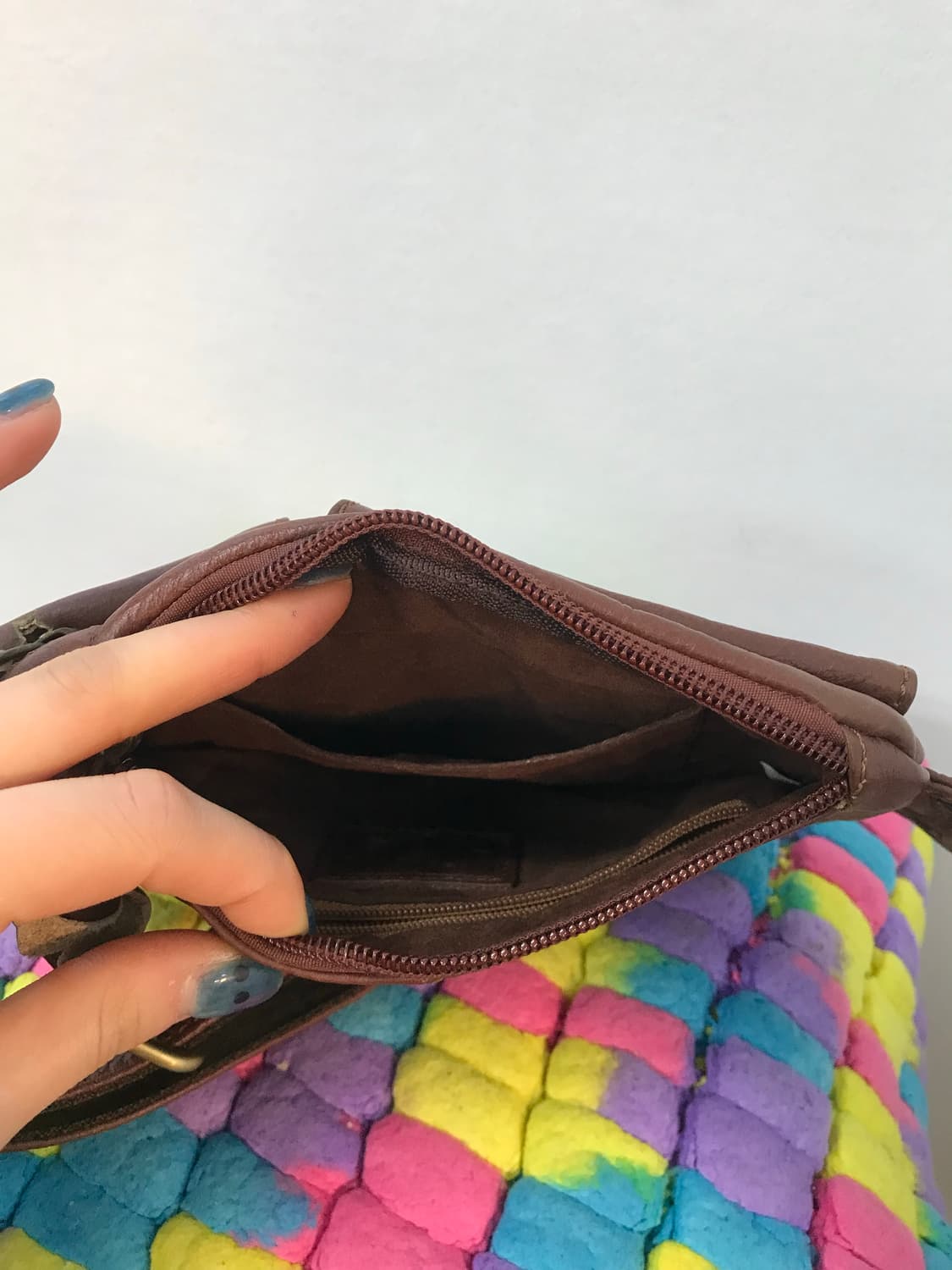 빈티지 별 펀칭 디테일 가죽 웨이스트백 벨트가방  상품이미지6