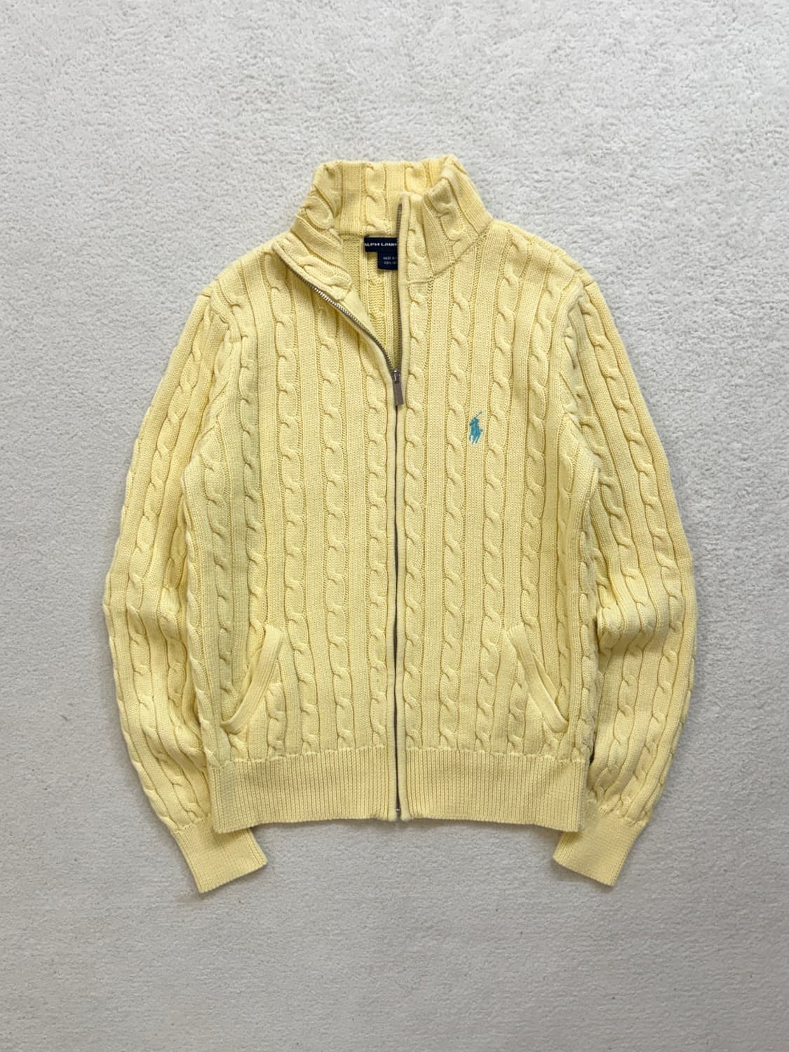 폴로 레몬 꽈배기 집업 상품이미지2