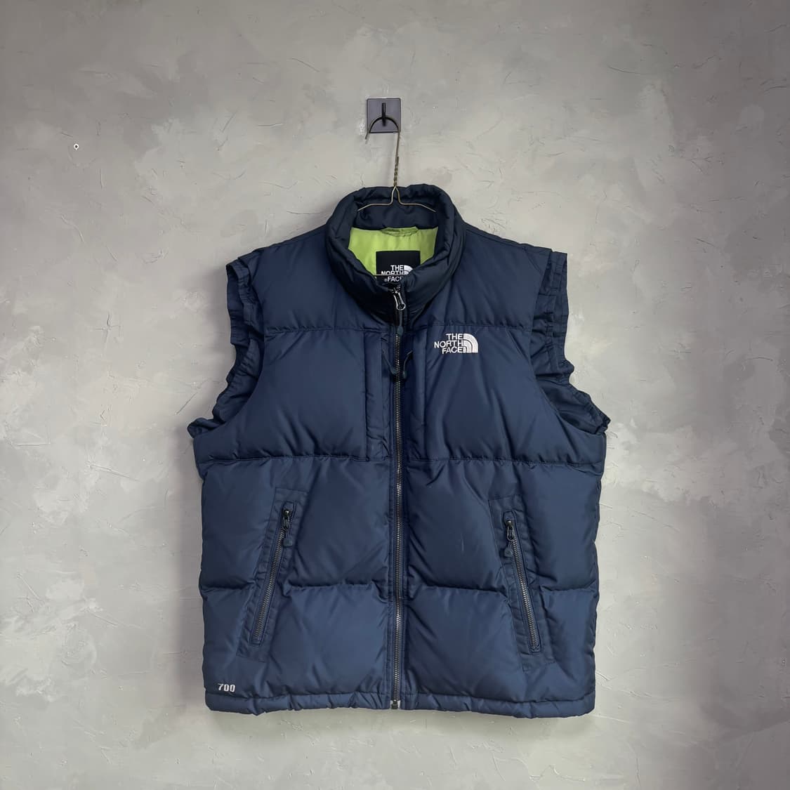 노스페이스 700 구스다운 패딩조끼 네이비 상품이미지1