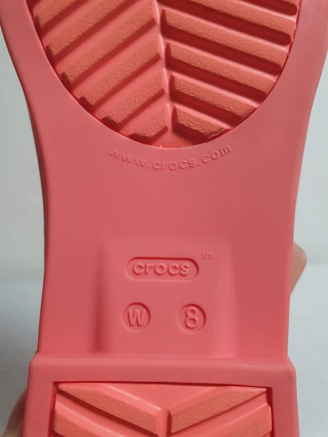 택포가 250mm 크록스 샌들 툴룸 클리어 토 포스트 오이스터 슬리퍼  상품이미지9